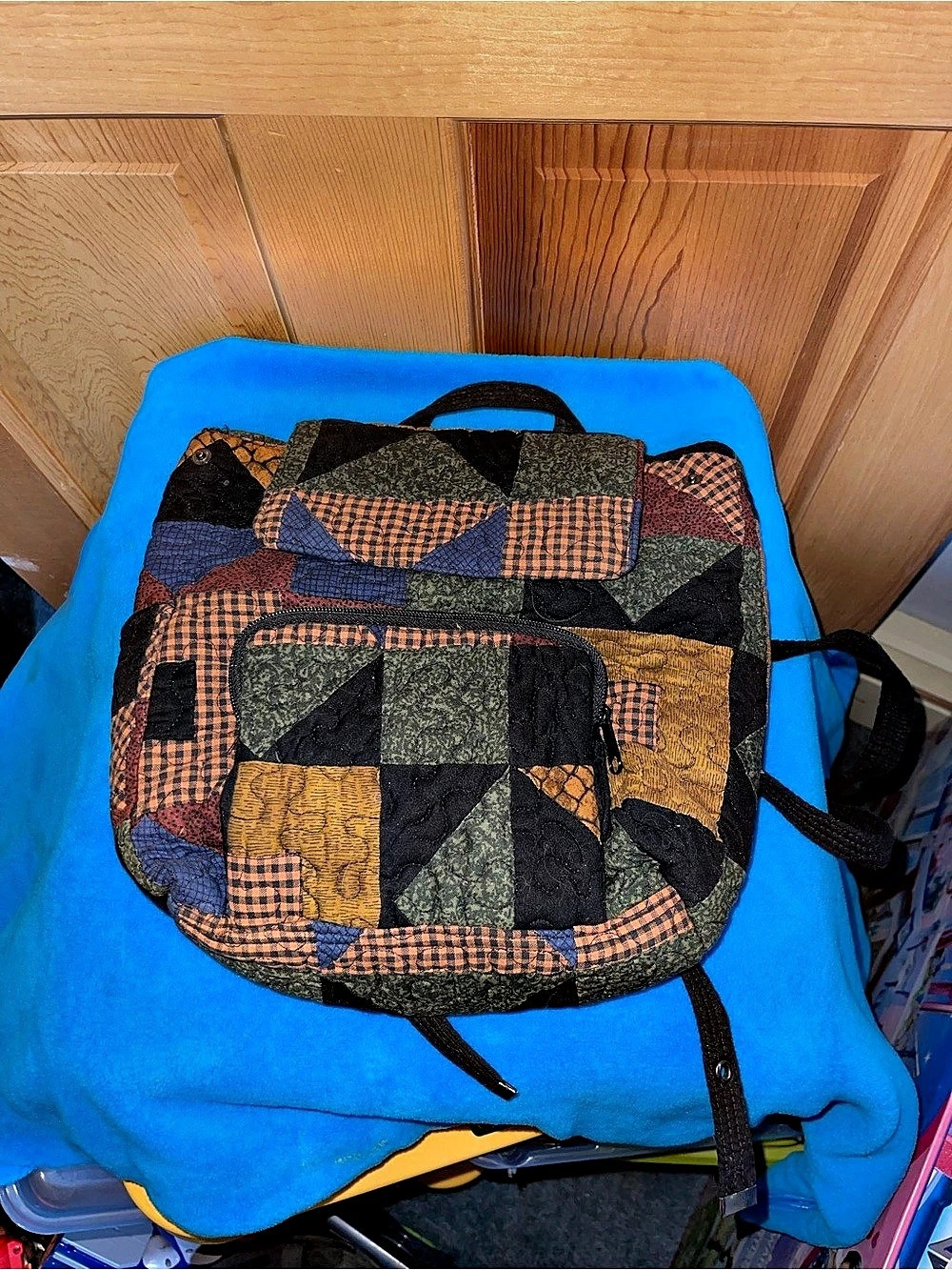 Donna Sharp Patchwork Backpack in Black & Multicolor